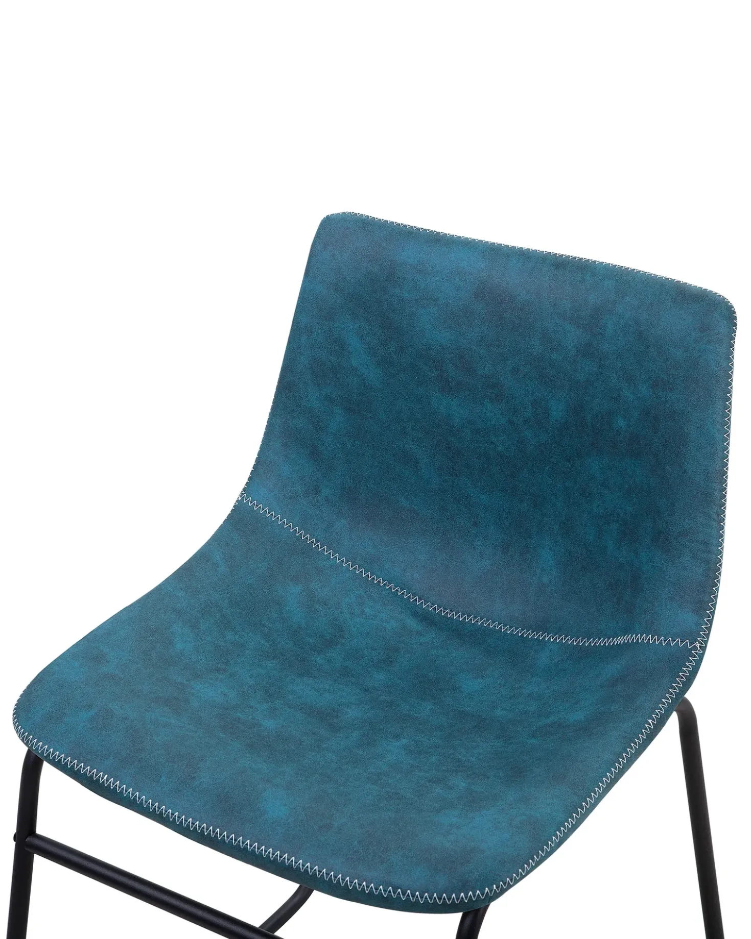 Set di 2 sedie da pranzo BATAVIA Tessuto Blu oltremare