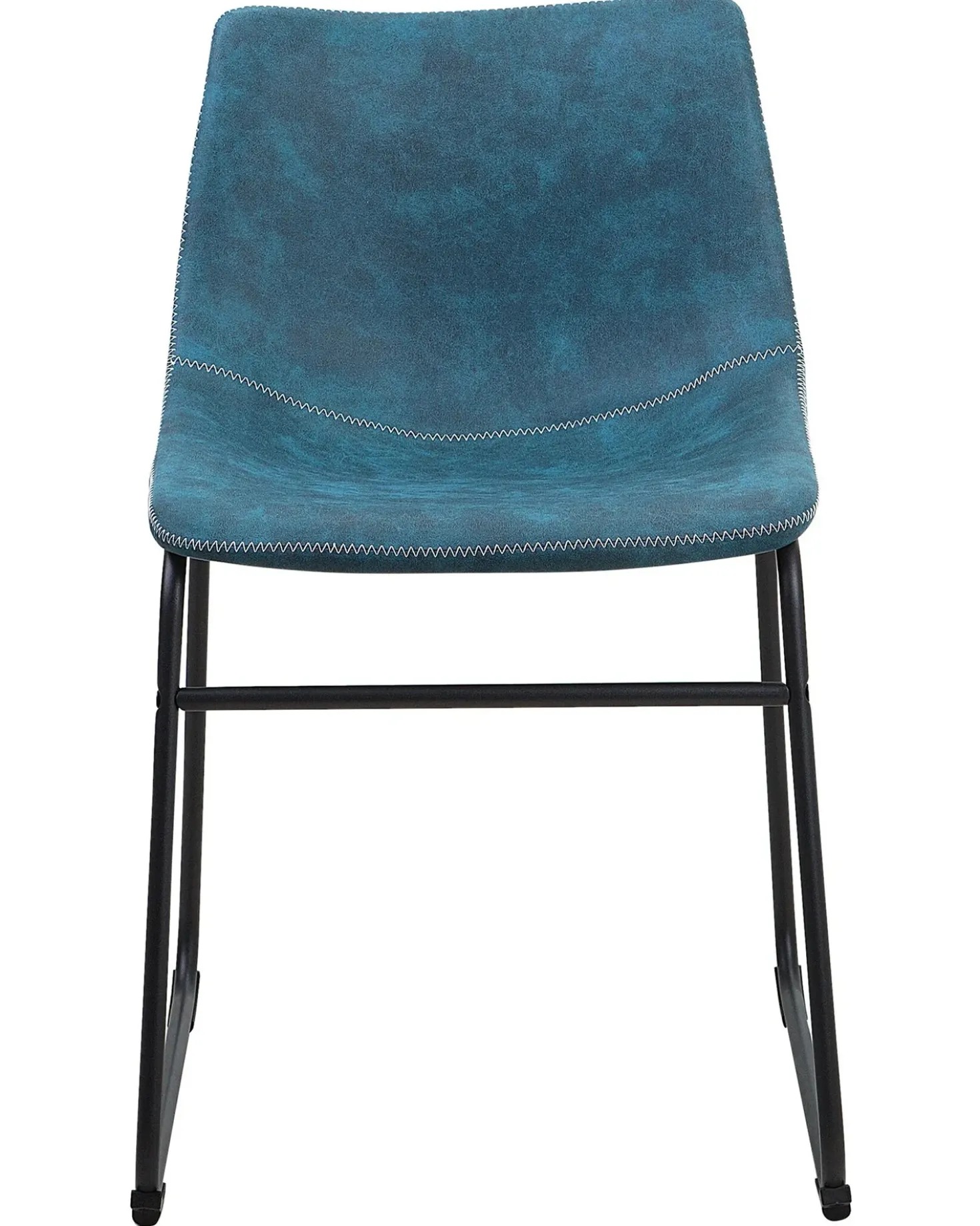 Set di 2 sedie da pranzo BATAVIA Tessuto Blu oltremare