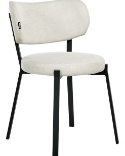 Set di 2 sedie da pranzo BRONTE Tessuto Beige chiaro