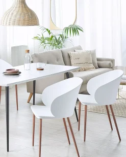 Set di 2 sedie da pranzo BLAYKEE Bianco