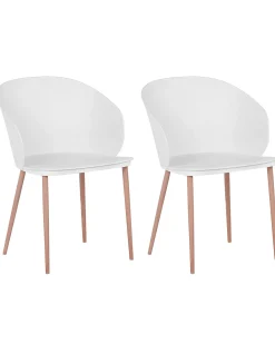 Set di 2 sedie da pranzo BLAYKEE Bianco