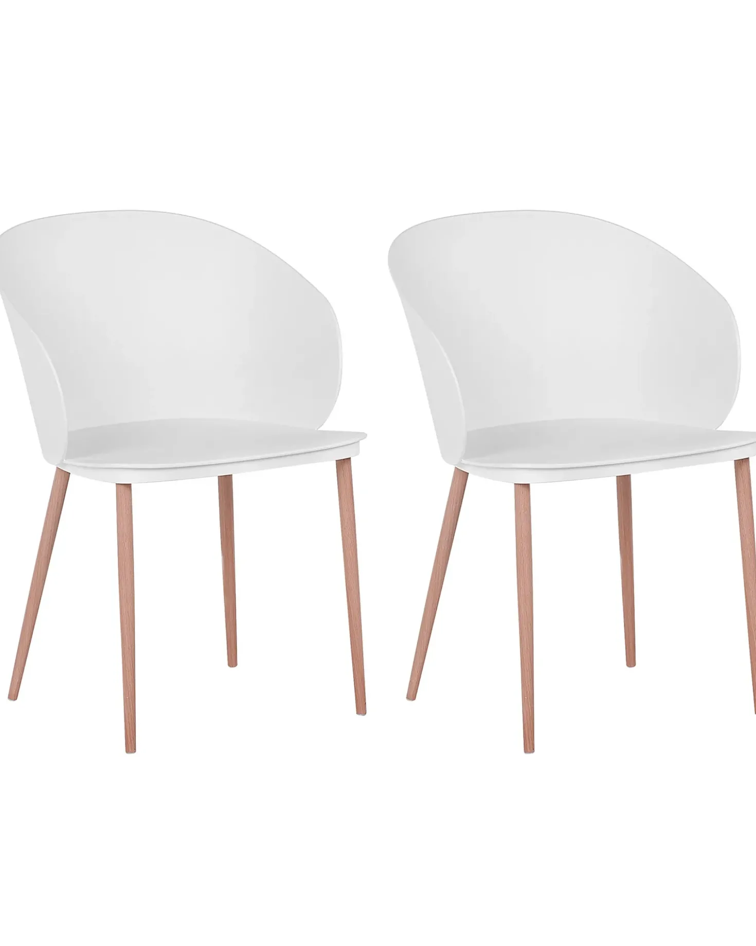 Set di 2 sedie da pranzo BLAYKEE Bianco