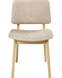Set di 2 sedie da pranzo BLANE Bouclé Marrone chiaro/Tortora