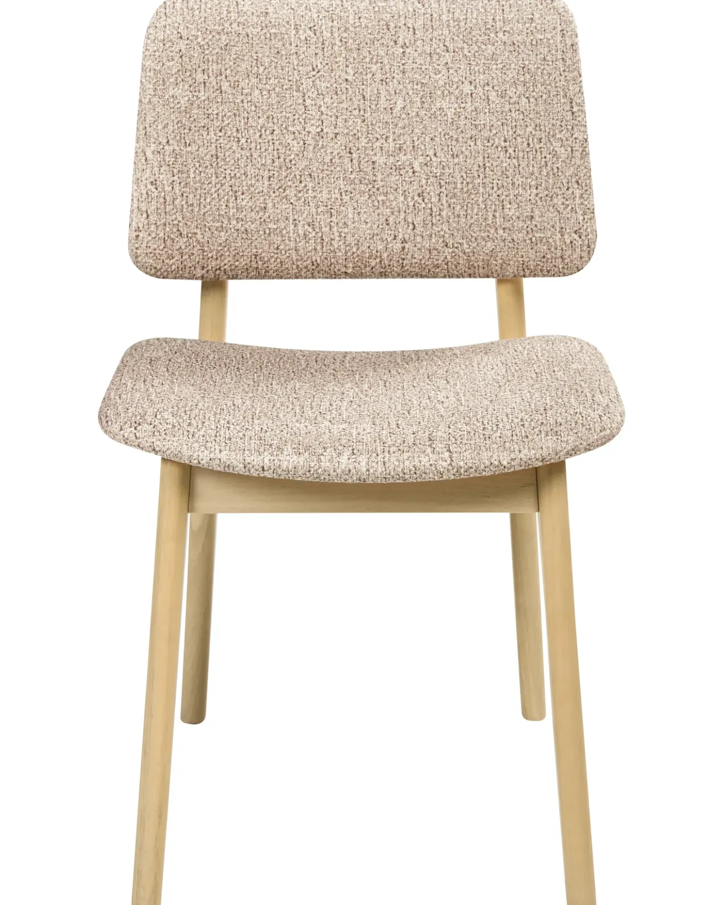 Set di 2 sedie da pranzo BLANE Bouclé Marrone chiaro/Tortora