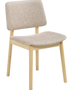 Set di 2 sedie da pranzo BLANE Bouclé Marrone chiaro/Tortora