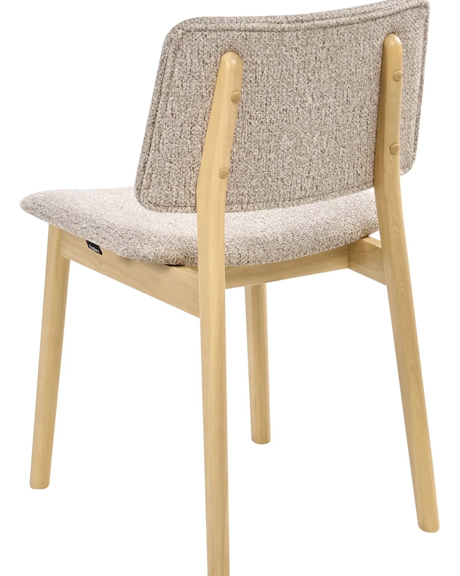 Set di 2 sedie da pranzo BLANE Bouclé Marrone chiaro/Tortora
