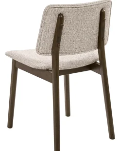 Set di 2 sedie da pranzo BLANE Bouclé Marrone scuro/Tortora