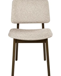 Set di 2 sedie da pranzo BLANE Bouclé Marrone scuro/Tortora