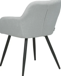 Set di 2 sedie da pranzo CASMALIA Velluto Grigio chiaro