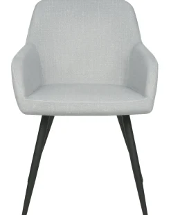 Set di 2 sedie da pranzo CASMALIA Velluto Grigio chiaro