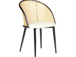 Set di 2 sedie da pranzo CORNELL Metallo Nero