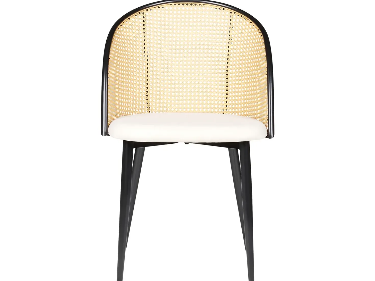 Set di 2 sedie da pranzo CORNELL Metallo Nero