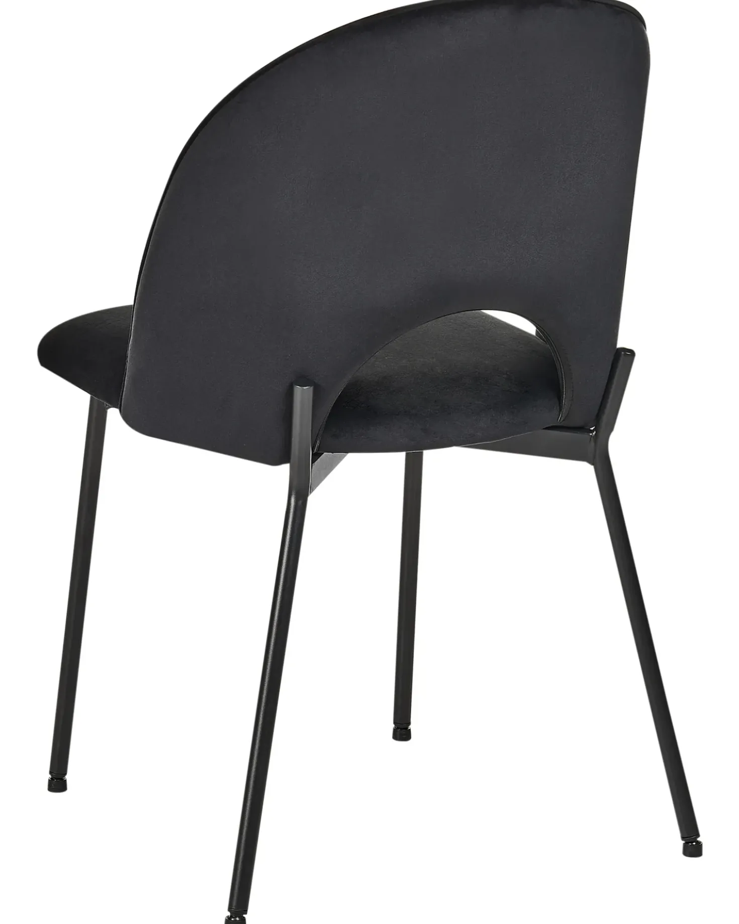 Set di 2 sedie da pranzo COVELO Velluto Nero
