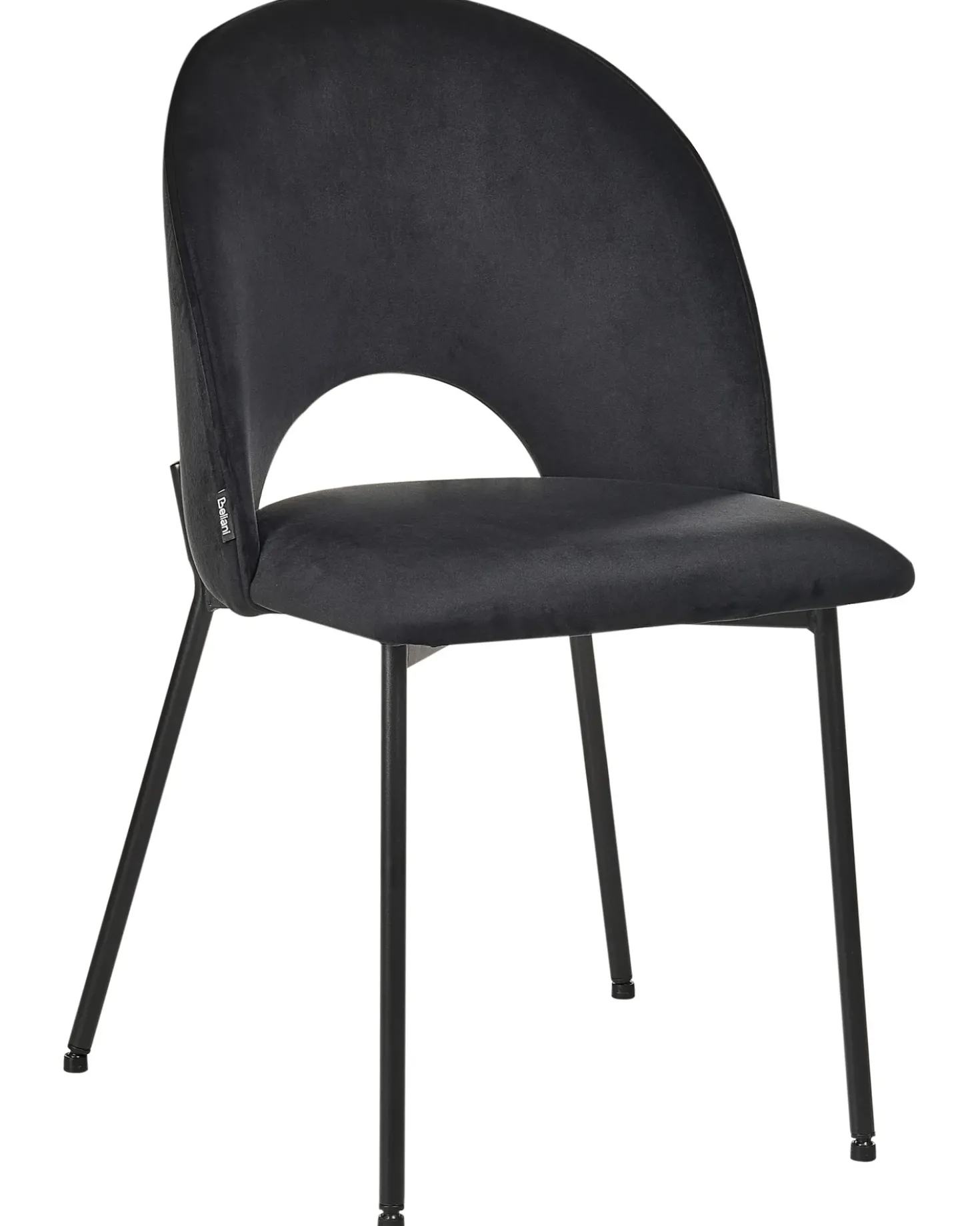 Set di 2 sedie da pranzo COVELO Velluto Nero