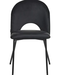 Set di 2 sedie da pranzo COVELO Velluto Nero