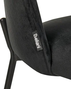 Set di 2 sedie da pranzo COVELO Velluto Nero