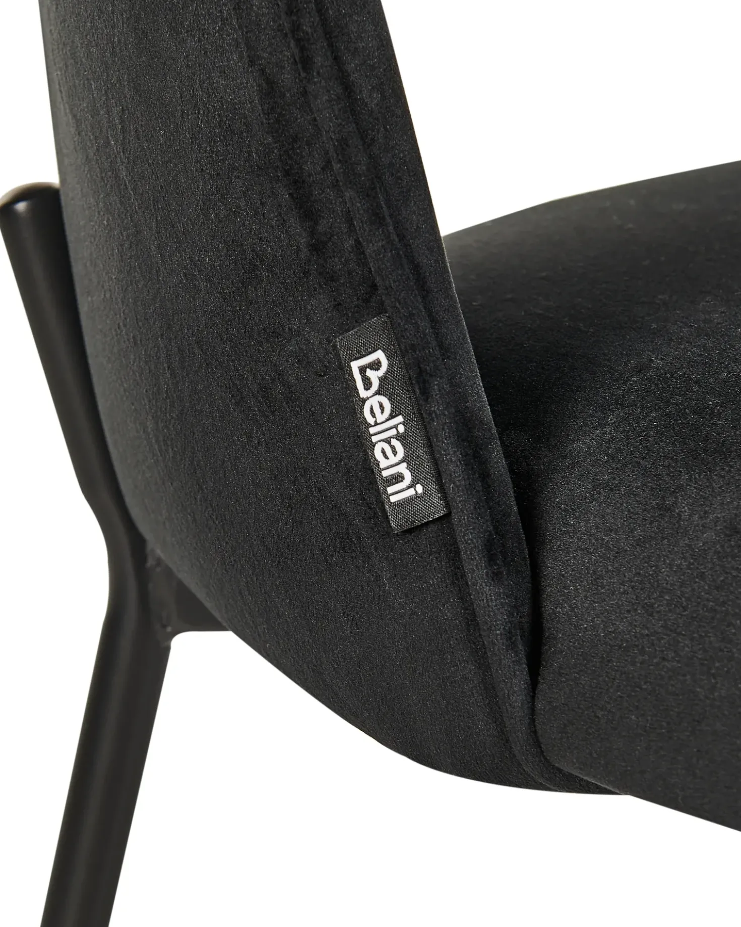 Set di 2 sedie da pranzo COVELO Velluto Nero
