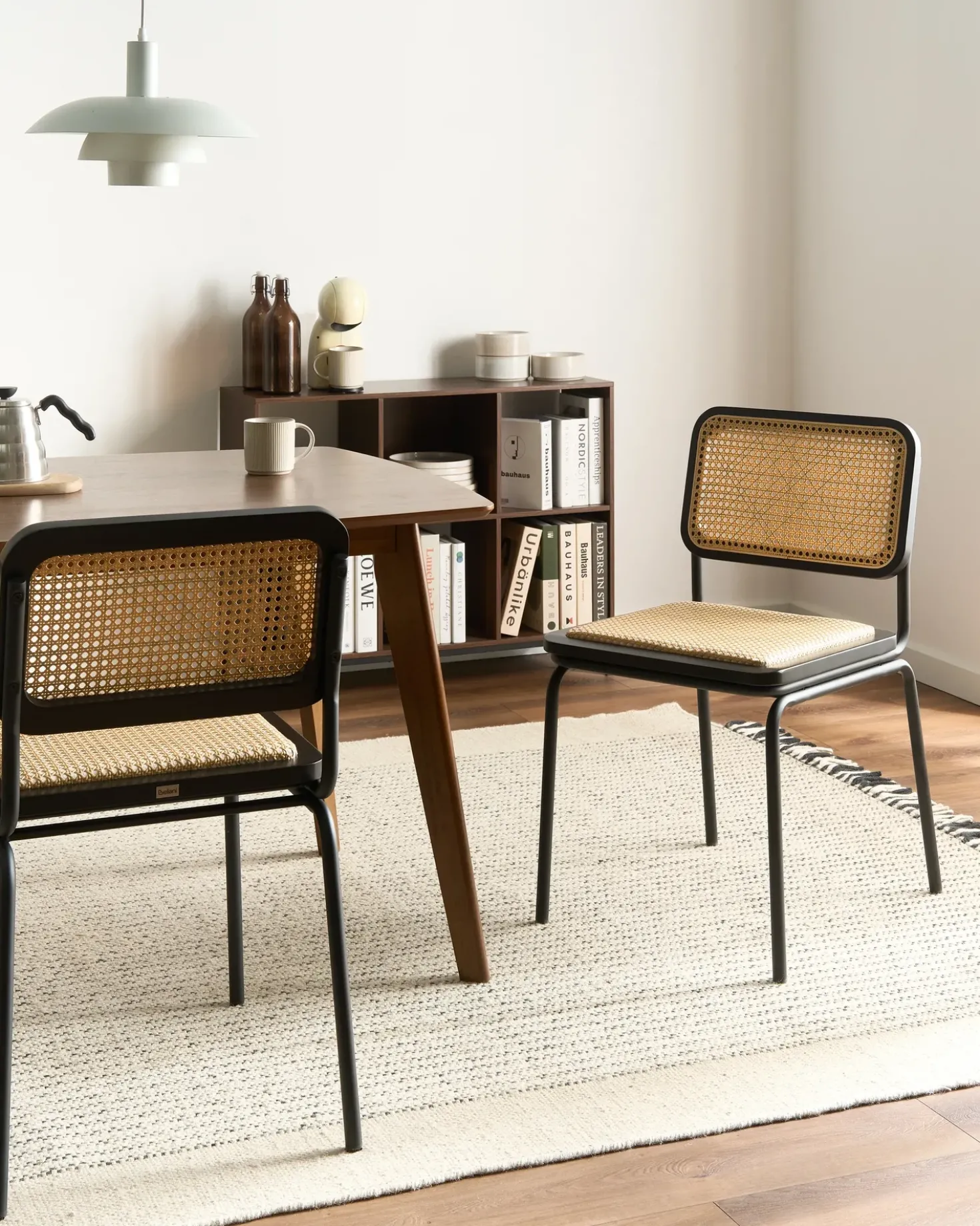 Set di 2 sedie da pranzo CORVALLIS Rattan sintetico (PE) Nero