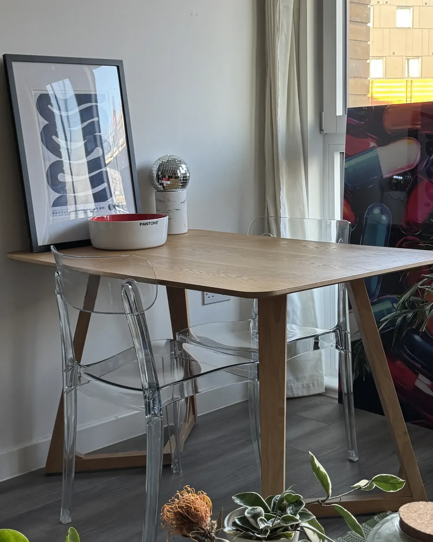 Set di 2 sedie da pranzo COVINGTON Trasparente