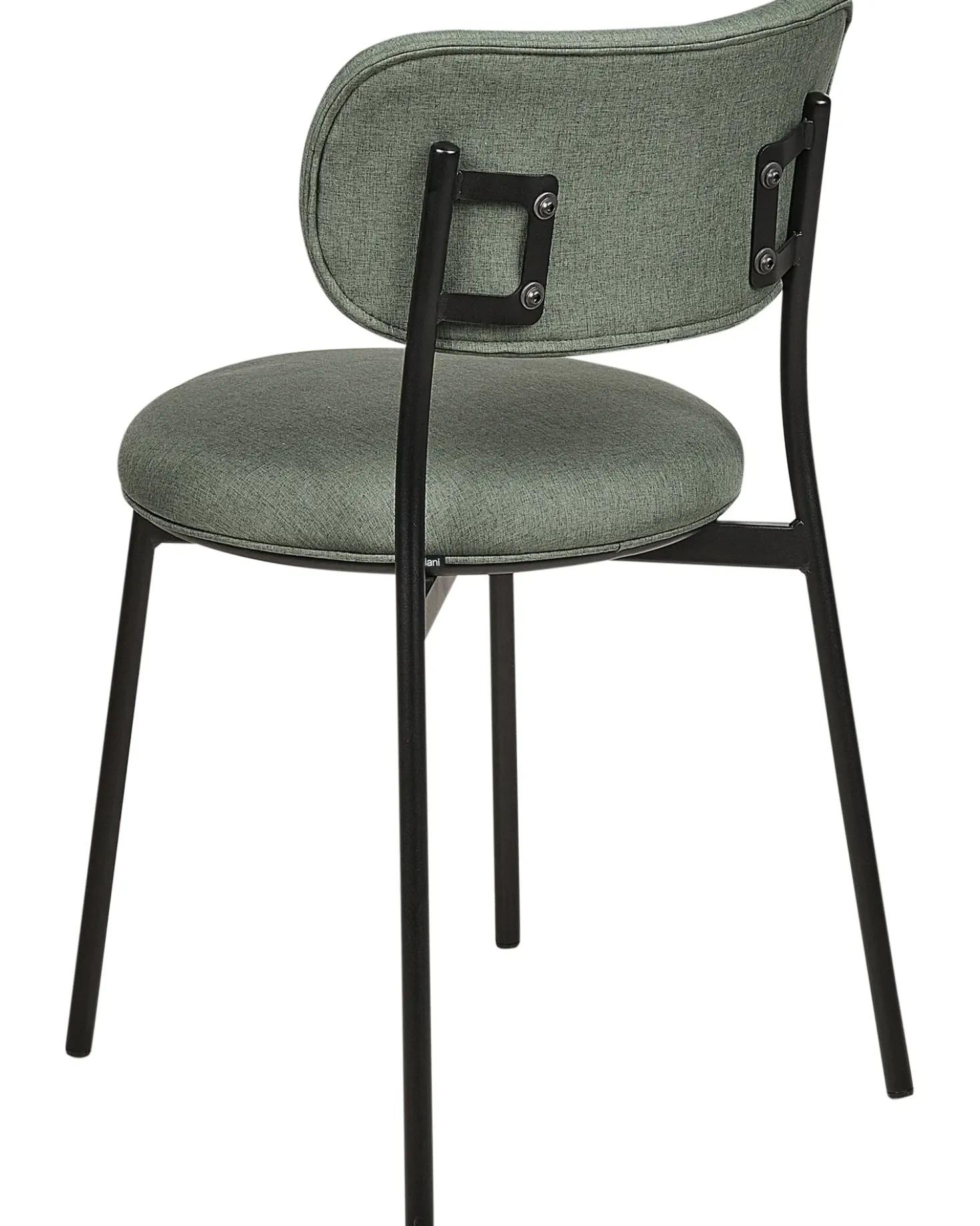 Set di 2 sedie da pranzo CASEY Tessuto Verde scuro