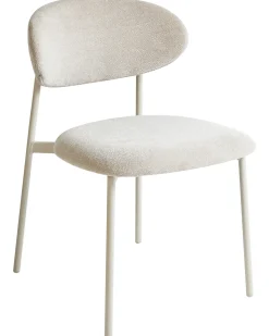 Set di 2 sedie da pranzo COWLEY Ciniglia Beige chiaro