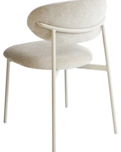 Set di 2 sedie da pranzo COWLEY Ciniglia Beige chiaro