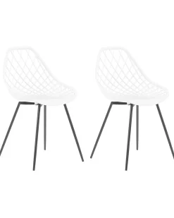 Set di 2 sedie da pranzo CANTON Bianco