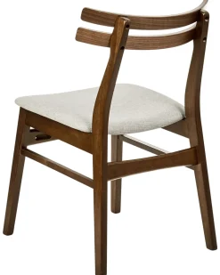 Set di 2 sedie da pranzo CYNTHIANA Legno Marrone/Beige chiaro