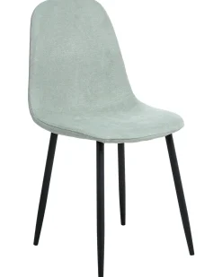 Set di 4 sedie da pranzo CRANDALL Tessuto Verde chiaro