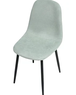 Set di 4 sedie da pranzo CRANDALL Tessuto Verde chiaro