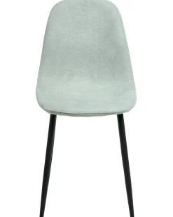 Set di 4 sedie da pranzo CRANDALL Tessuto Verde chiaro
