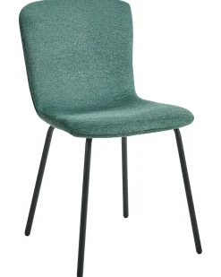 Set di 4 sedie da pranzo CALDWELL Tessuto Verde