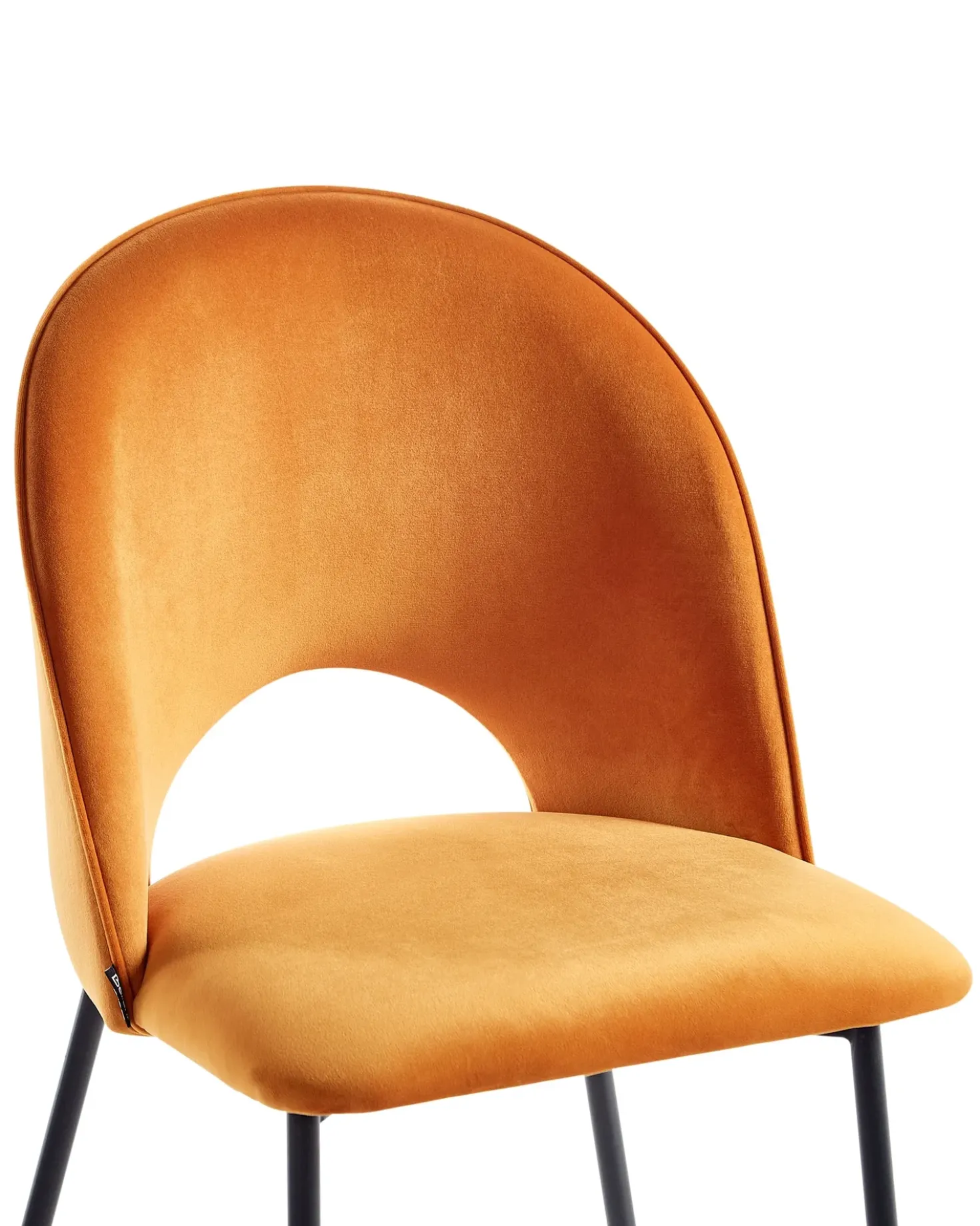Set di 2 sedie da pranzo COVELO Velluto Arancione