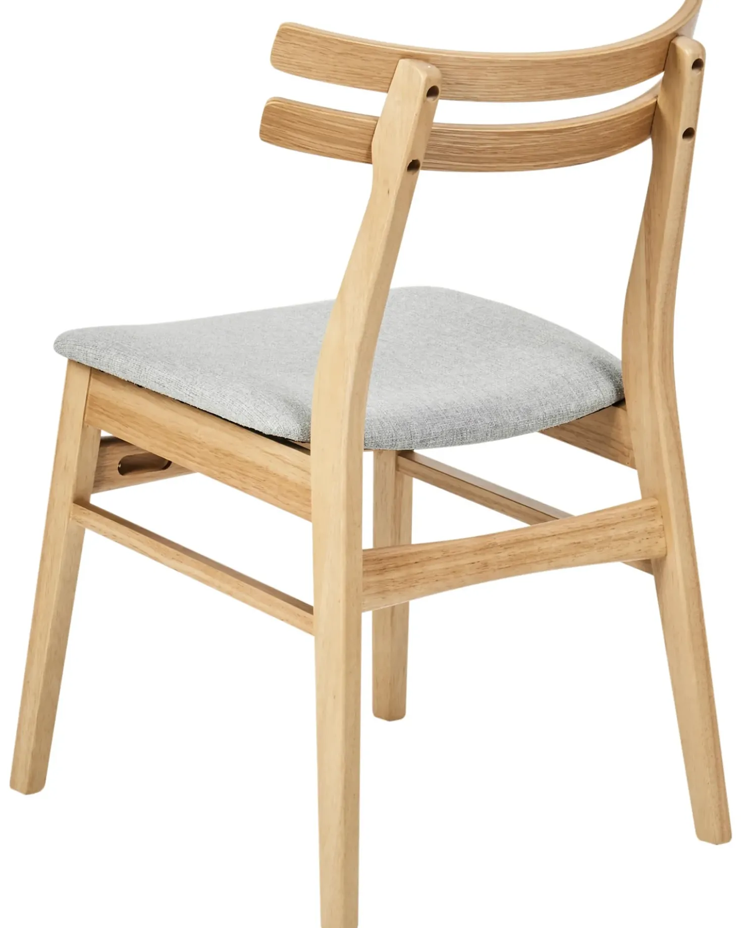 Set di 2 sedie da pranzo CYNTHIANA Legno Marrone chiaro/Grigio