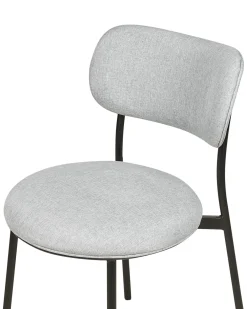 Set di 2 sedie da pranzo CASEY Tessuto Grigio chiaro
