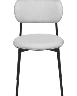 Set di 2 sedie da pranzo CASEY Tessuto Grigio chiaro