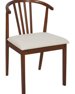 Set di 2 sedie da pranzo CRAIG Legno Marrone scuro/Beige