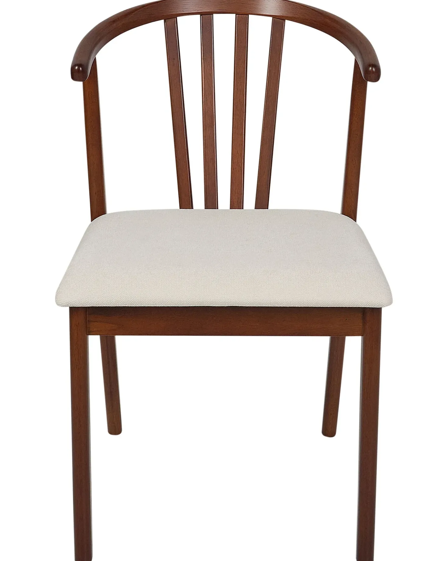 Set di 2 sedie da pranzo CRAIG Legno Marrone scuro/Beige