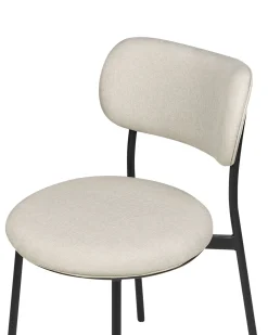 Set di 2 sedie da pranzo CASEY Tessuto Beige chiaro