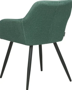Set di 2 sedie da pranzo CASMALIA Velluto Verde scuro