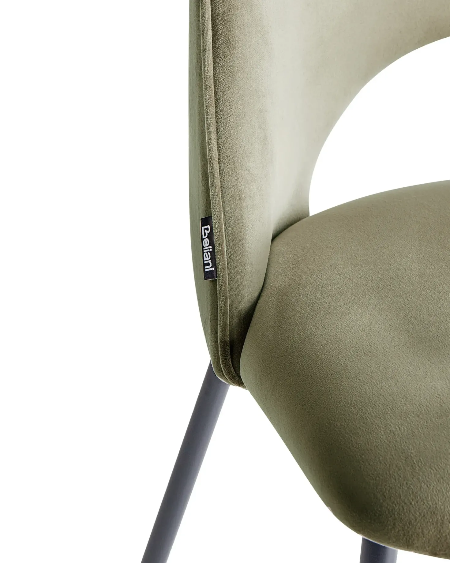 Set di 2 sedie da pranzo COVELO Velluto Verde scuro