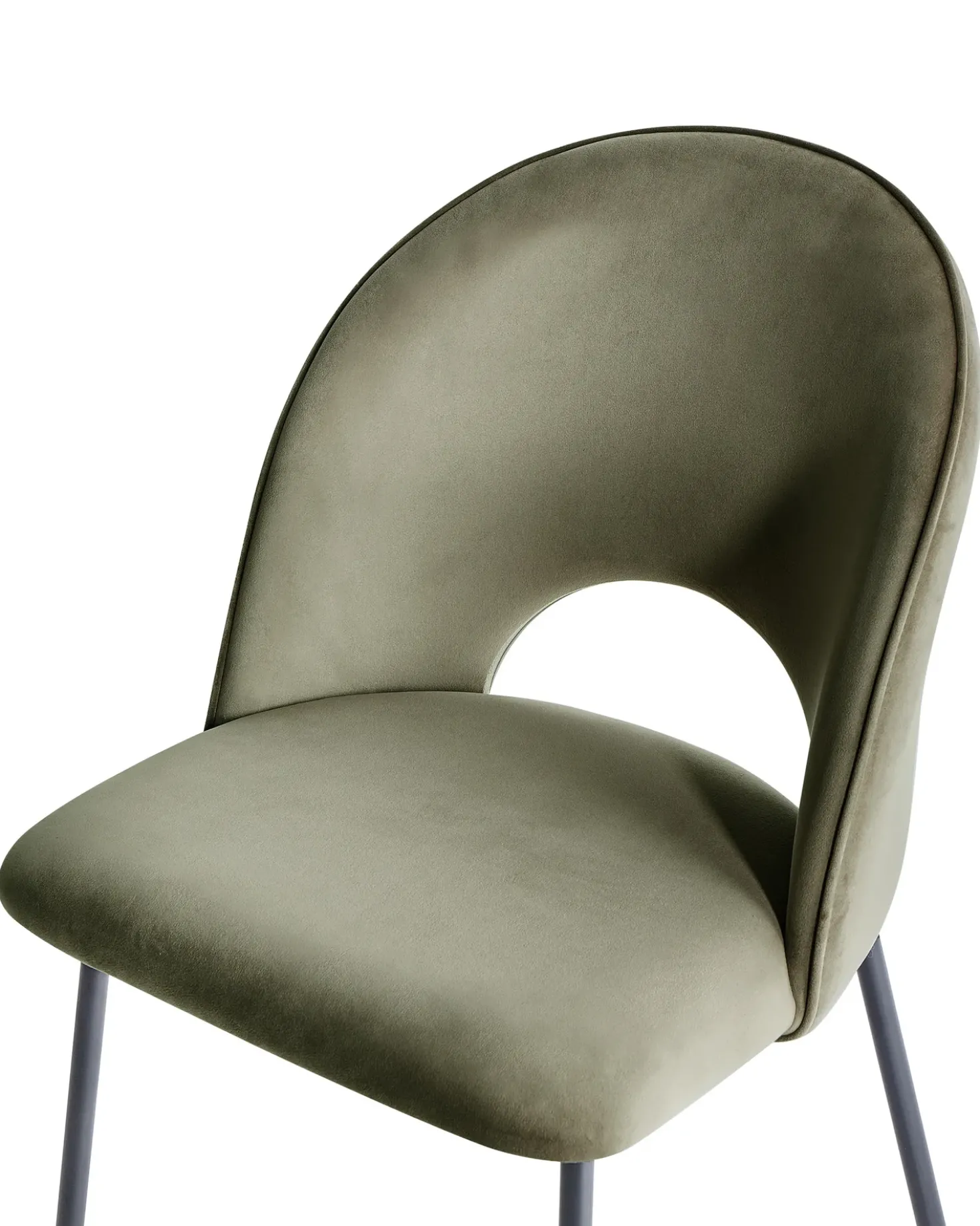 Set di 2 sedie da pranzo COVELO Velluto Verde scuro