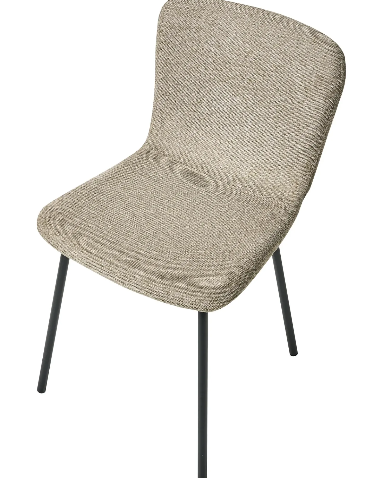 Set di 4 sedie da pranzo CALDWELL Tessuto Beige