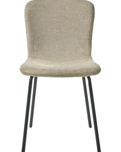 Set di 4 sedie da pranzo CALDWELL Tessuto Beige