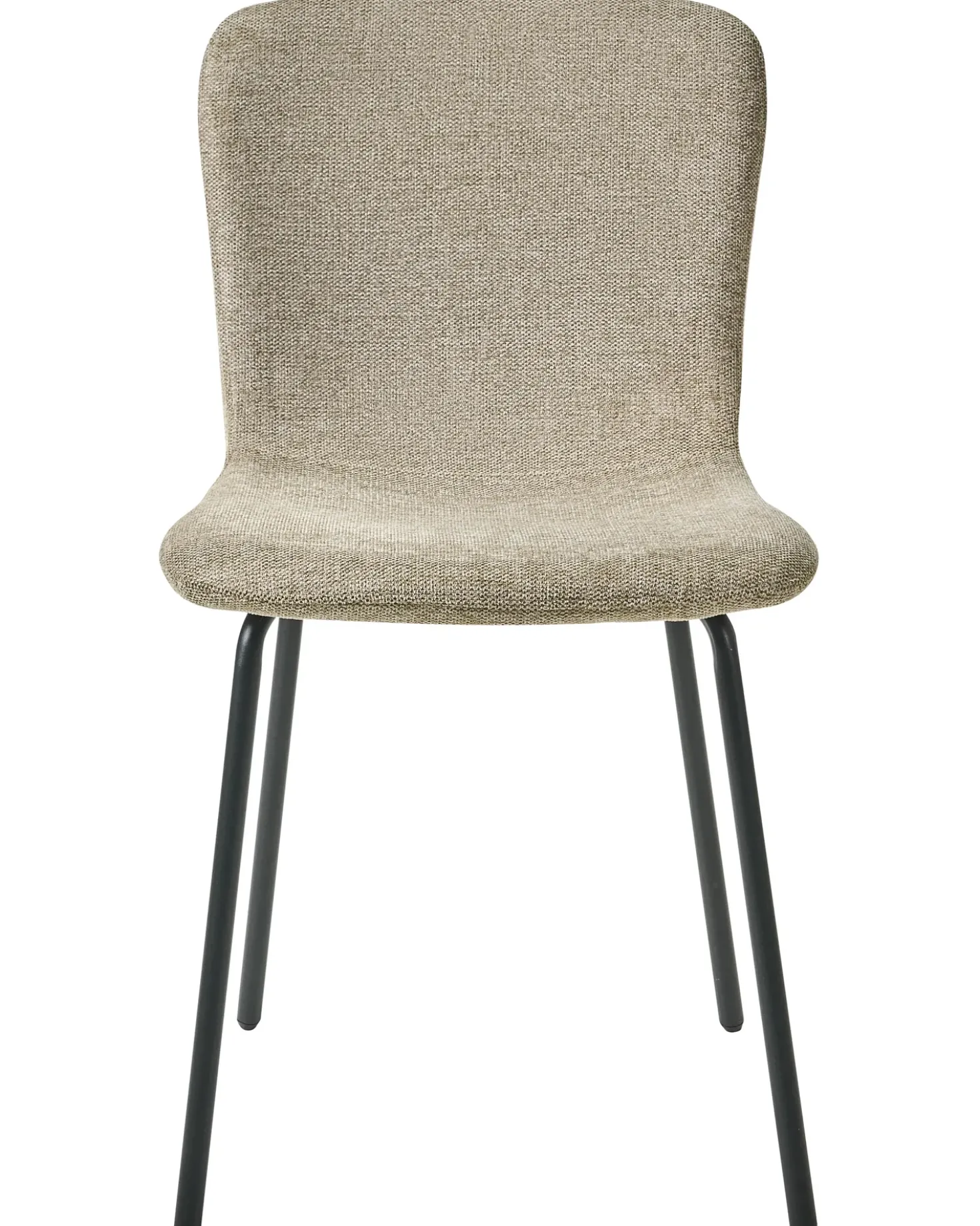 Set di 4 sedie da pranzo CALDWELL Tessuto Beige