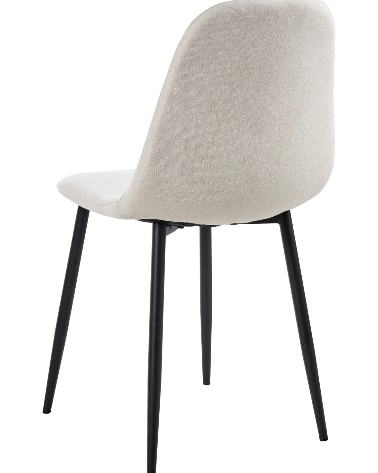 Set di 4 sedie da pranzo CRANDALL Tessuto Beige chiaro