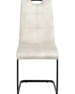 Set di 4 sedie da pranzo CISCO Tessuto Beige chiaro