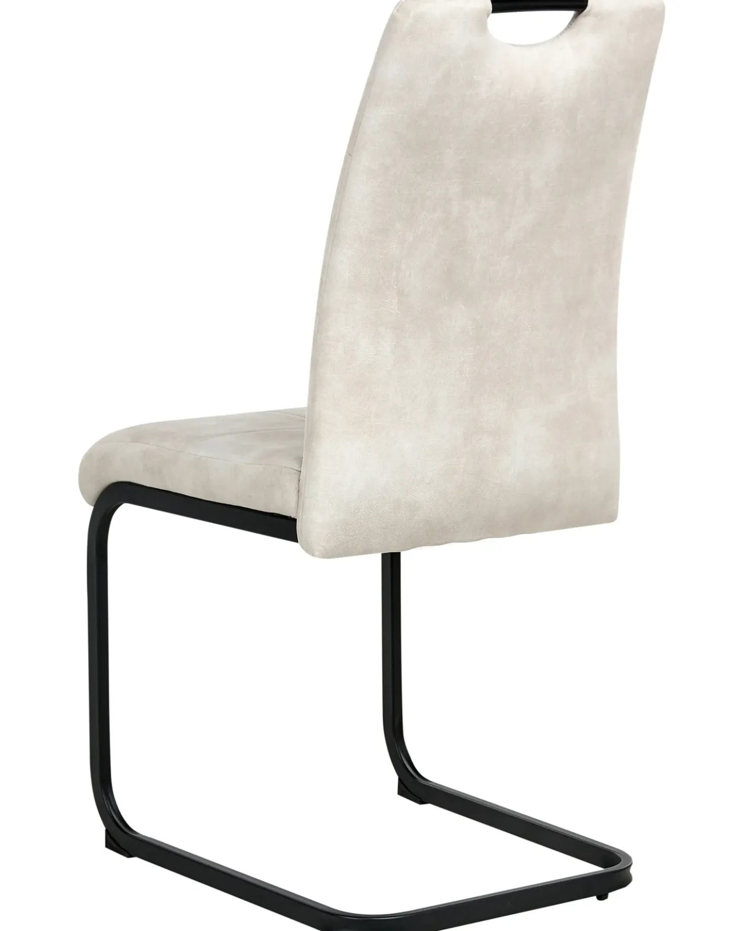 Set di 4 sedie da pranzo CISCO Tessuto Beige chiaro