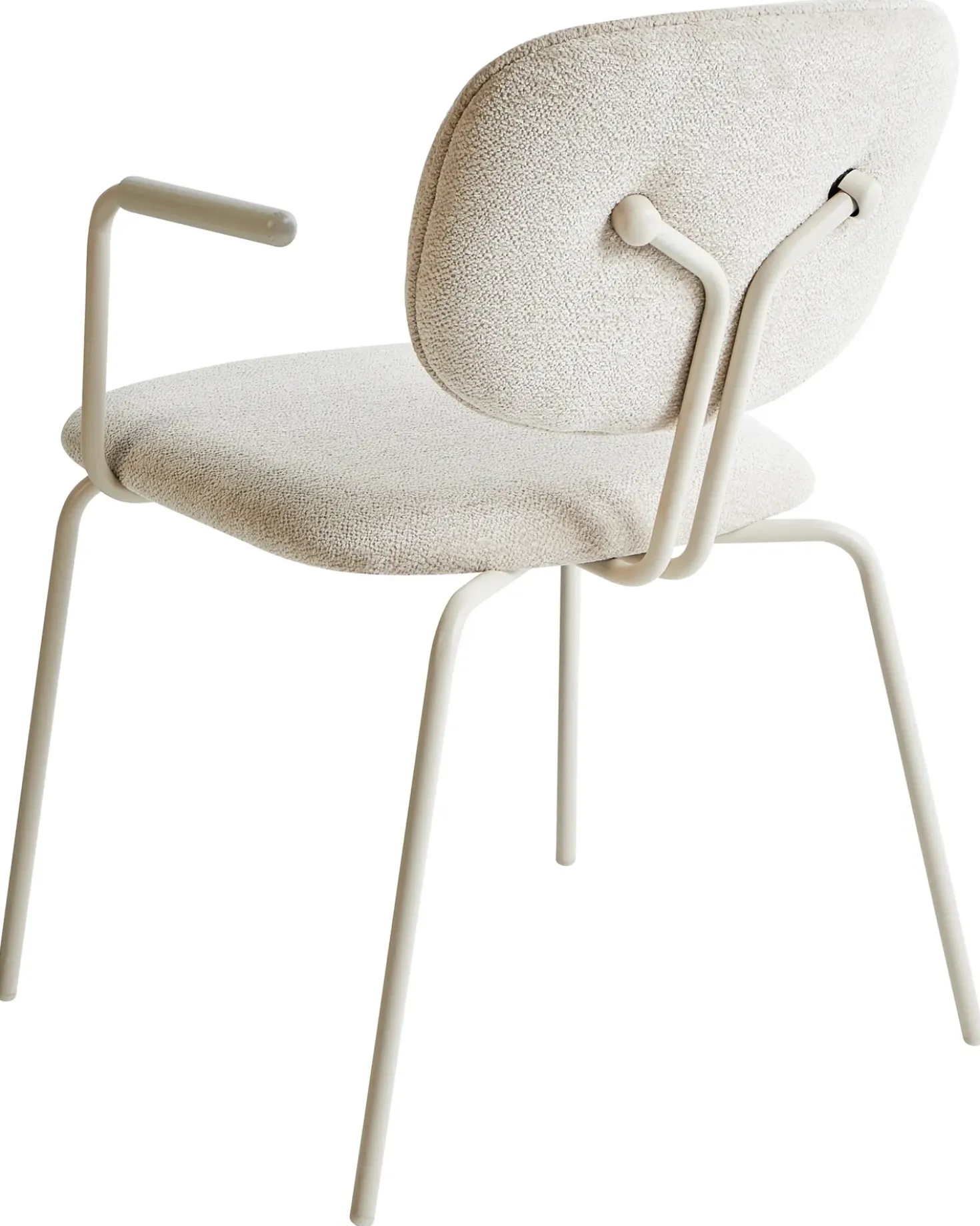 Set di 2 sedie da pranzo CARILLE Ciniglia Beige chiaro
