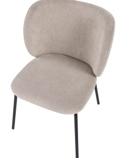 Set di 2 sedie da pranzo CALERA Tessuto Tortora